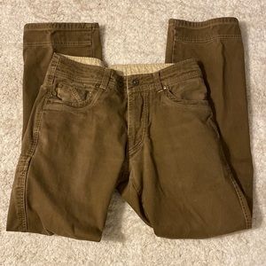 EUC Kuhl Faded Green/Olive 32x32 Vintage Patina Dye Hiking Utility Work